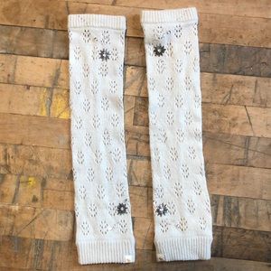 Abercrombie & Fitch Jewel/Bead Detail Leg Warmers